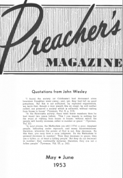 Title Page of Preacher's Magazine May/June 1953