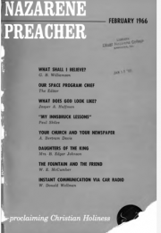 Title Page of Nazarene Preacher