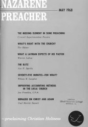 Title Page of Nazarene Preacher