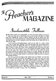 Title Page of Preacher's Magazine