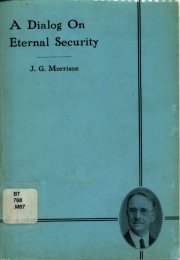 Book Cover Image - A Dialogue on Eternal Security