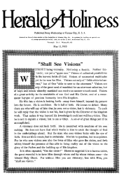 Title Page of Herald of Holiness - May 12, 1920
