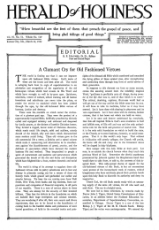 Front page of Herald of Holiness - March 22, 1922