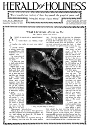 Front page of Herald of Holiness - December 20, 1922