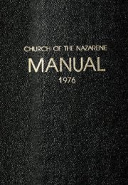 Manual of the Church of the Nazarene, 1976