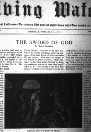 Living Water, July 31, 1913