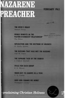 Title Page of Nazarene Preacher