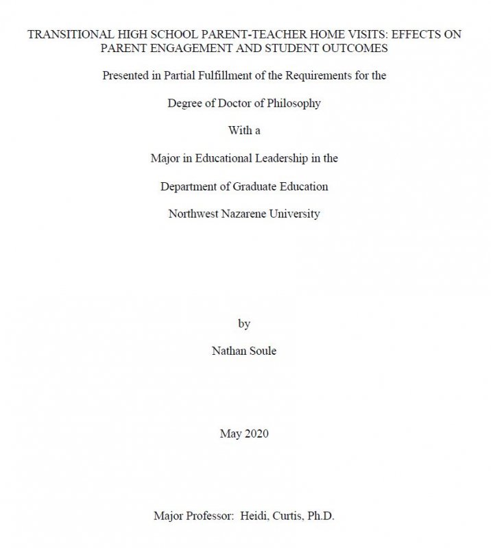 Dissertation cover