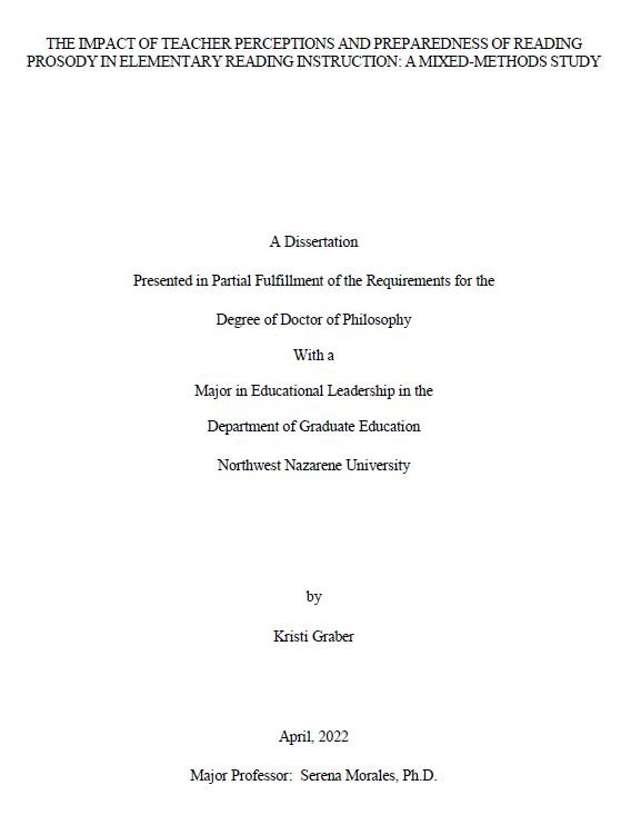 Dissertation cover
