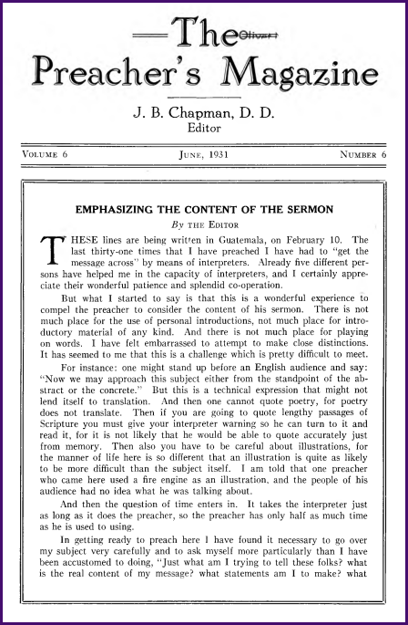 Cover of Preacher's Magazine