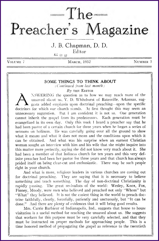 Cover of Preacher's Magazine