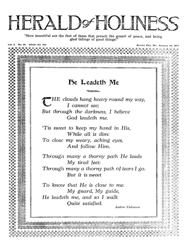 Title Page of Herald of Holiness - January 24, 1917