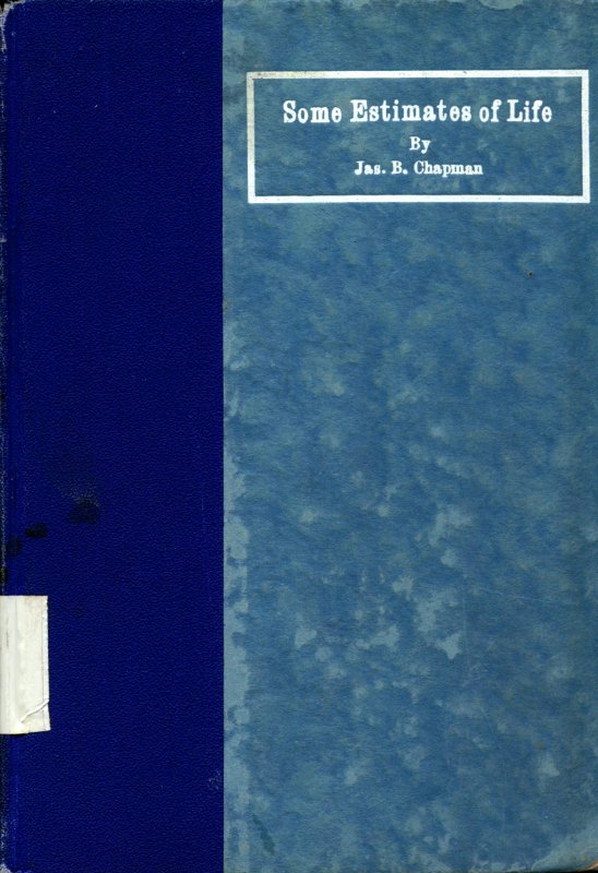 Book cover Image Some Estimates of Life